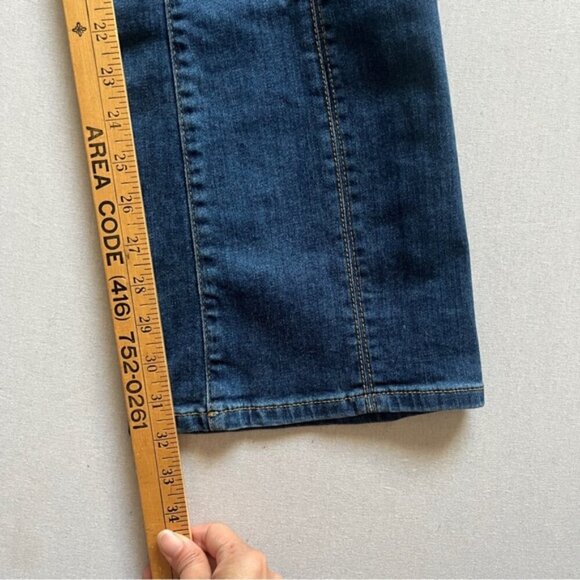 Pilcro and the Letterpress Anthropologie high rise bootcut denim jeans Sz 26 - Picture 11 of 14